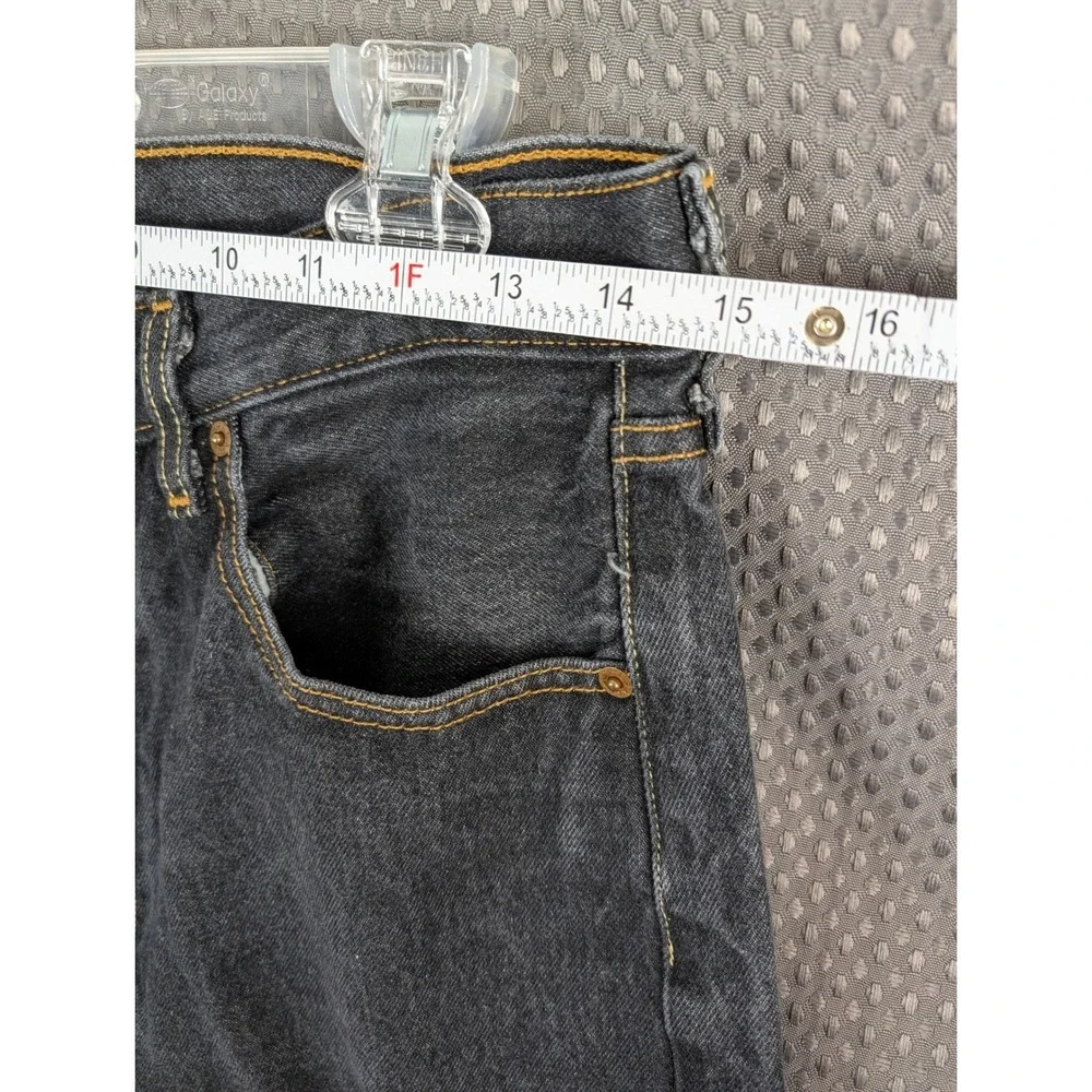 Levis 501XX Button Fly Jeans Mens 33x32 Faded Black Straight Fit Made in Mexico